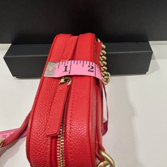 Chanel Red Quilted Caviar Leather Chic Affinity Belt Bag - Picture 15 of 16